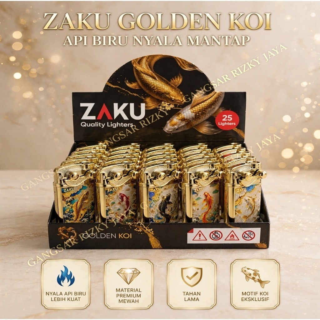 (1kotak / 25pcs) - zaku GOLDEN KOI zaku 968 KOI
