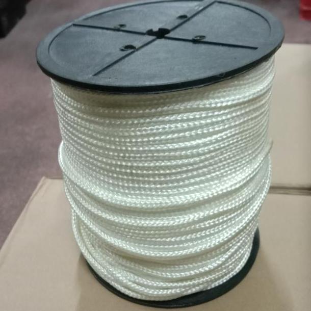 TERBARU - tali tambang nylon 4mm roll ( tambang nyilon 4mm putih )