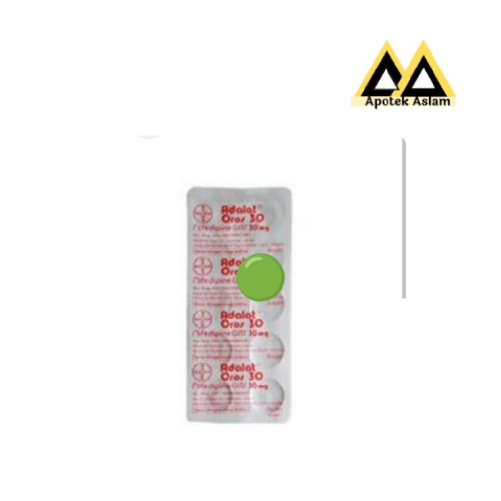 ADALAT OROS 30 Mg @Strip 10 Tablet