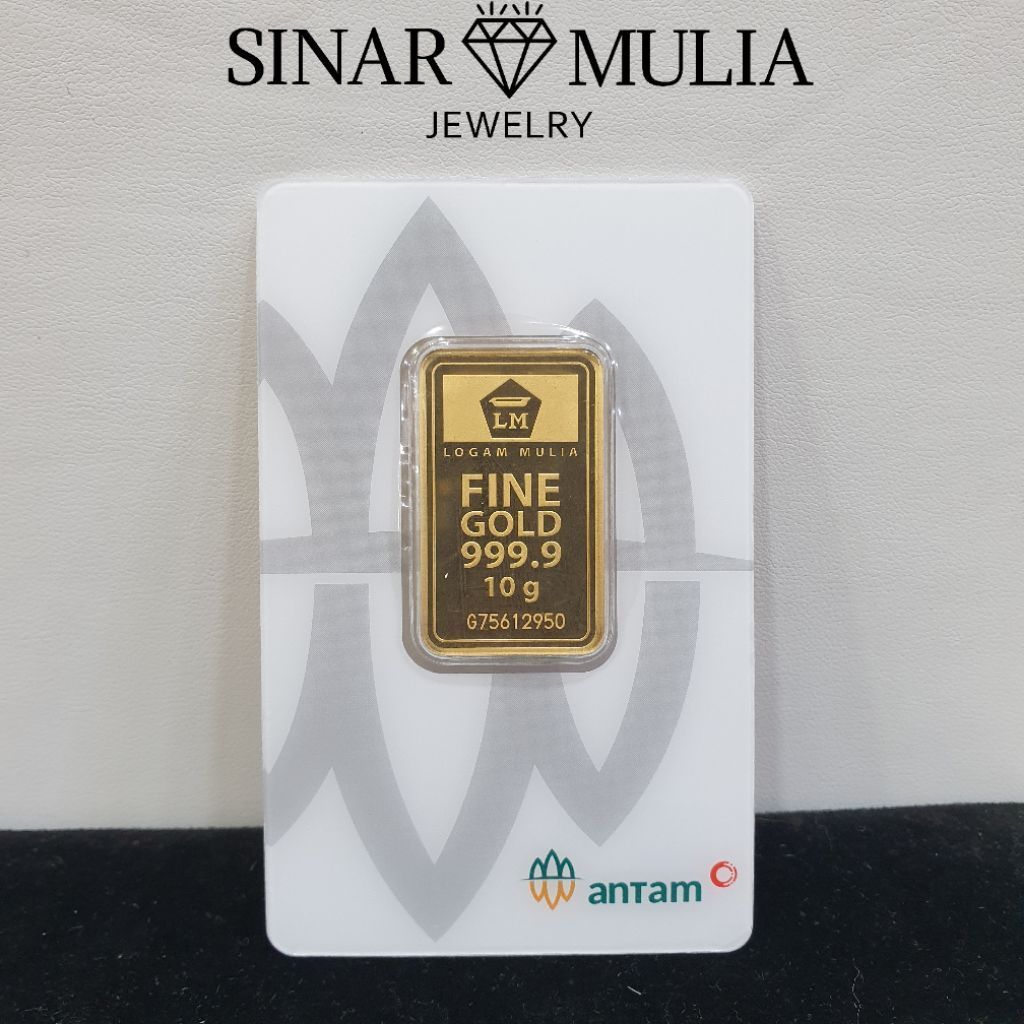 LOGAM MULIA ANTAM 10 GRAM, LM ANTAM 10 GRAM, LM EMAS 10 Gr, LM GOLD 10 Gr REDMARK RM CERTIEYE