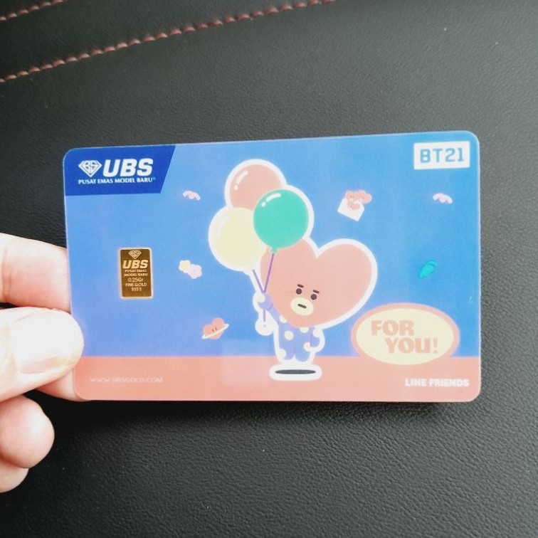 Logam Mulia UBS Gold 0.25 gram BT21 TATA