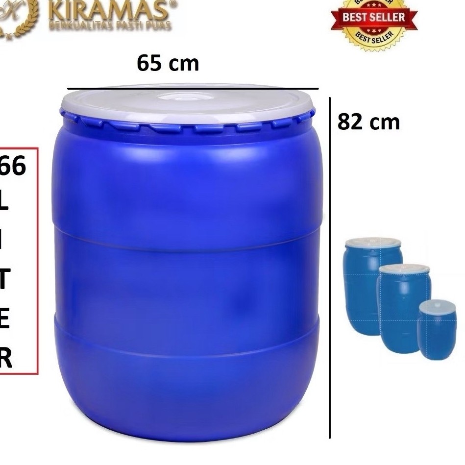Kiramas Tong Air / Gentong Air / Tong Biru / Tong Sampah 266 Liter - 7427