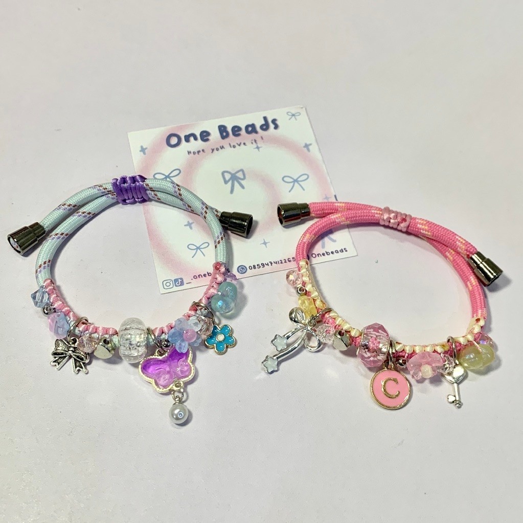 [ONE BEADS] Paracord Bracelet || Gelang Charm Paracord || Gelang Paracord Pandora