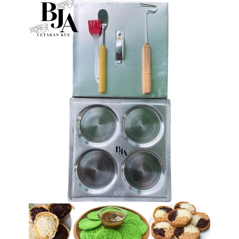 Cetakan Kue Martabak Mini  kotak 4 Lobang Kue Lumpur,4B,