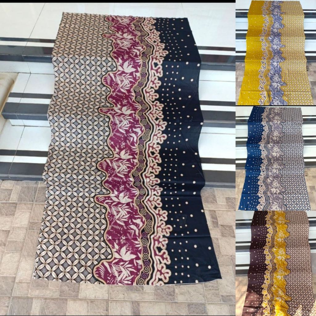 KAIN MOTIF CARTIER ORI BATIK KATUN HALUS PREMIUM / BAHAN SERAGAM SARIMBIT KELUARGA / KEMEJA / KEBAYA