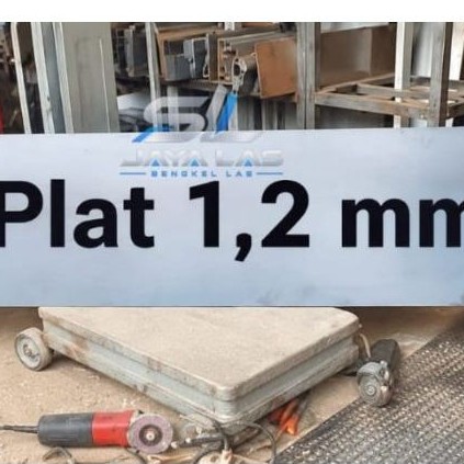 plat besi, plat eser hitam, 1,2 mm
