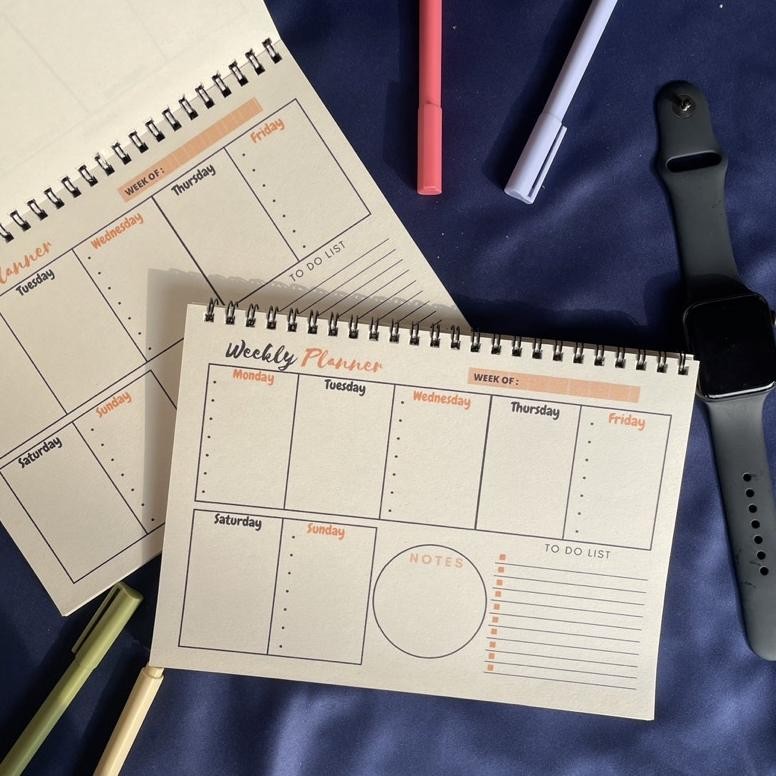 

Diskon Weekly Planner Notebook / Buku Agenda Mingguan Prermium