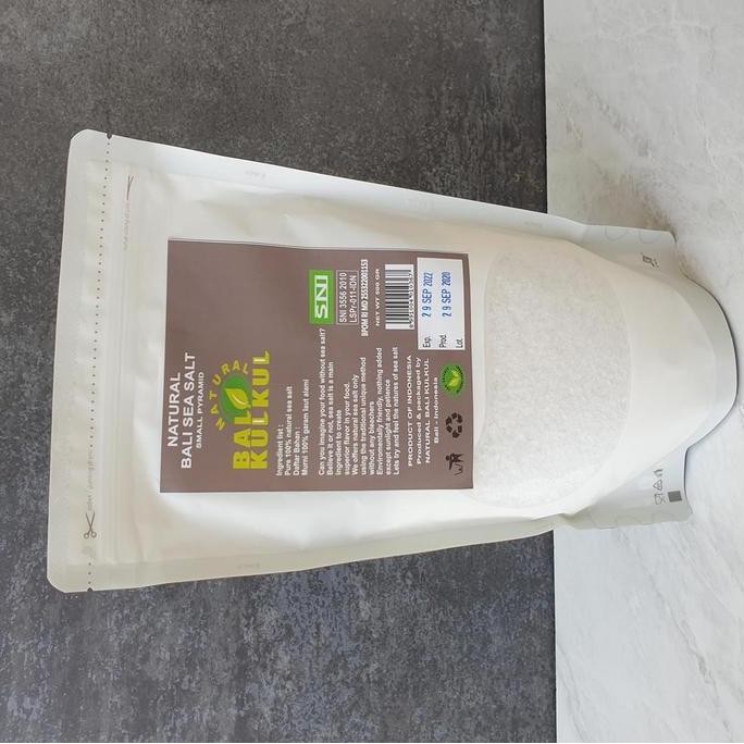 

Sea Salt Coarse Kechil - Small Pyramid 500 G Garam Laut Bali Kulkul
