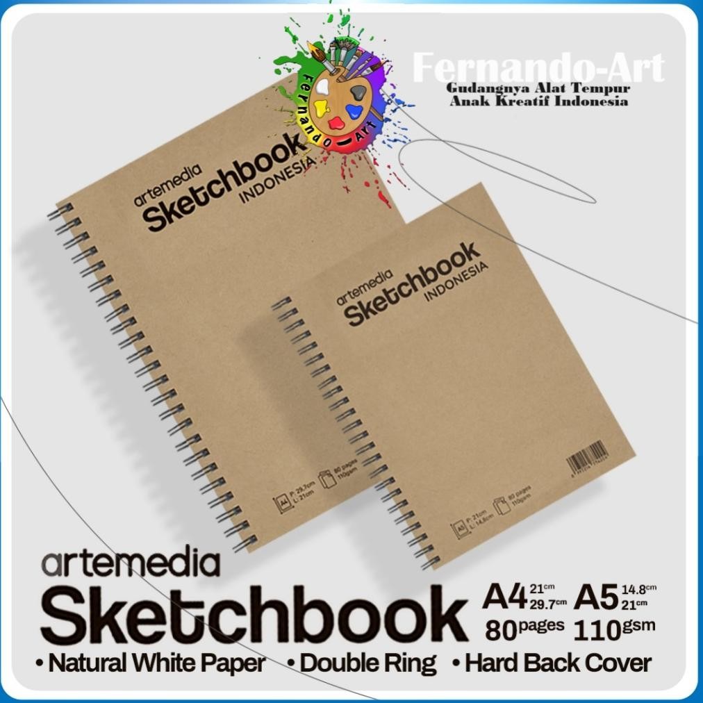 

Diskon Bn - Buku Sketsa Artemedia Sketchbook Wired A5 A4 Craft Cover Jilid Spiral Berkualitas