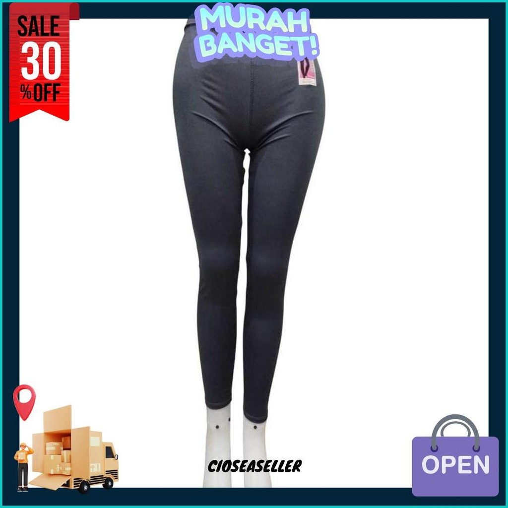 Celana Leging Dewasa Panjang Merek Guojisan Bahan Katun Spandek Impor Uk Std - Jumbo Terlaris
