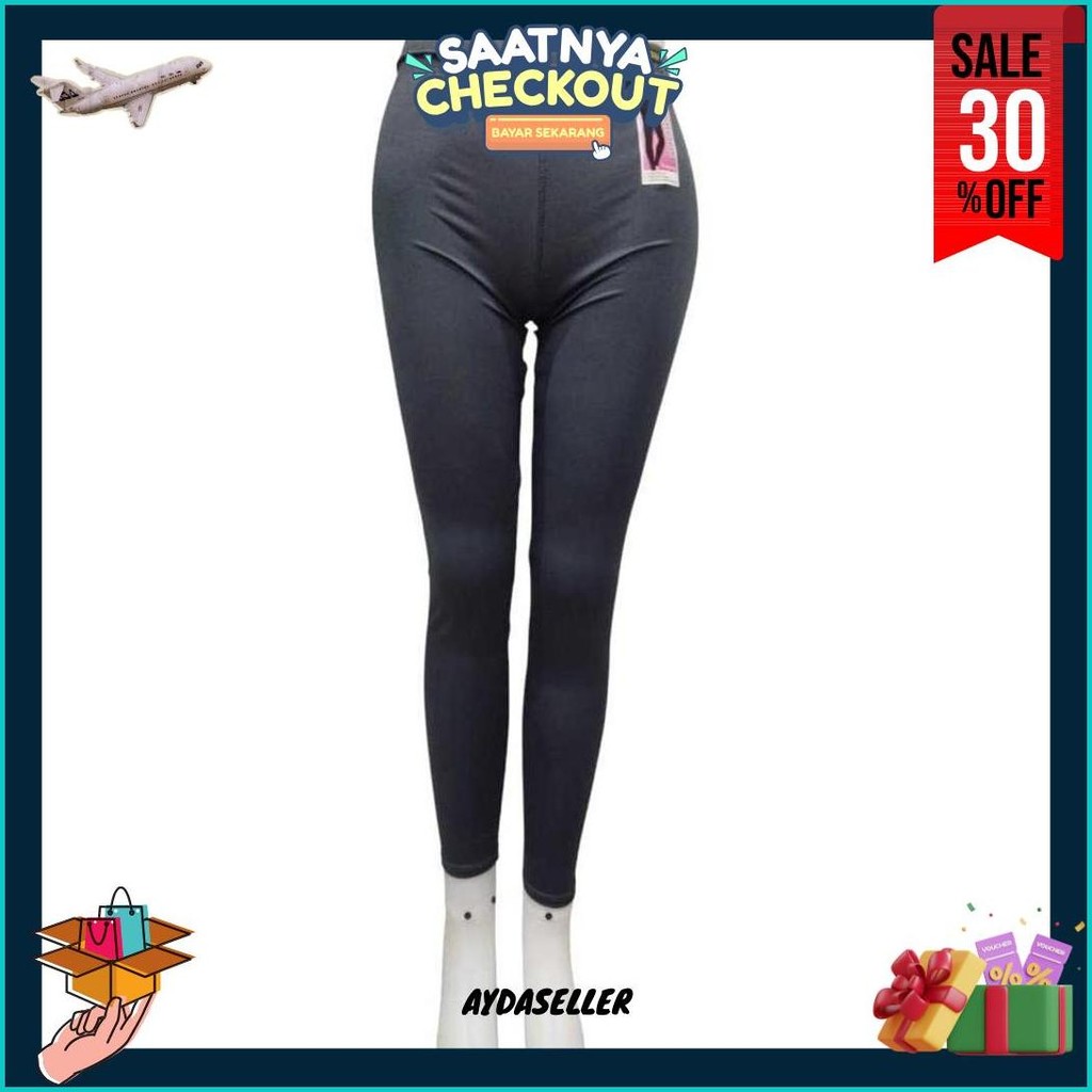Celana Leging Dewasa Panjang Merek Guojisan Bahan Katun Spandek Impor Uk Std - Jumbo Terlaris