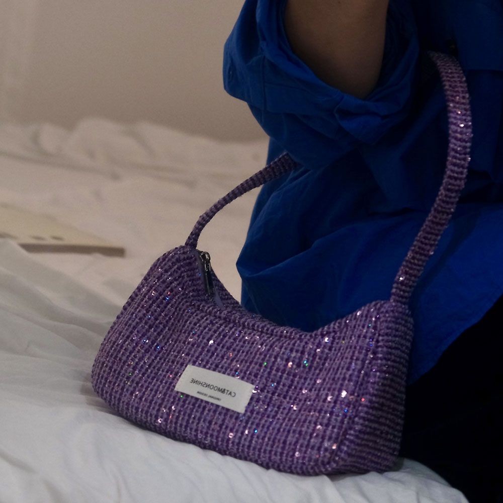 [Amy]Tas ketiak gaya Chanel kecil gaya baru bernilai tinggi tas bahu tas kecil wanita serbaguna