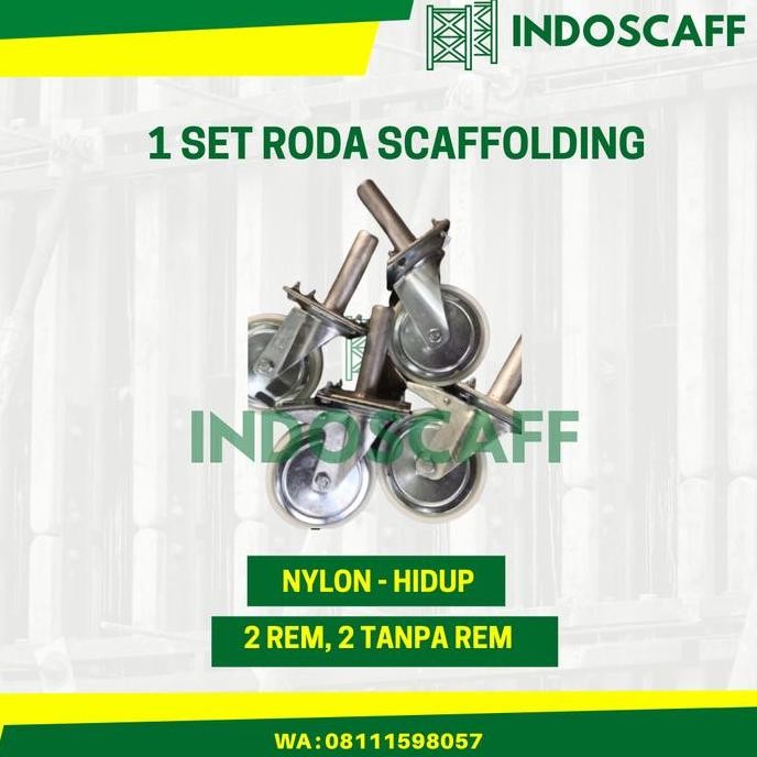 TERBARU - Roda Scaffolding Steger - Nylon