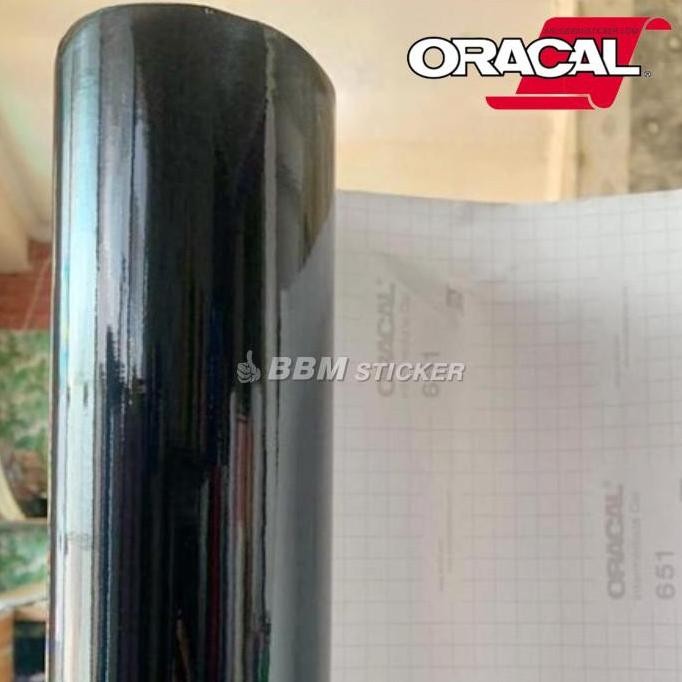 Stiker Skotlet Oracal 651 Hitam Glossy Mobil Motor