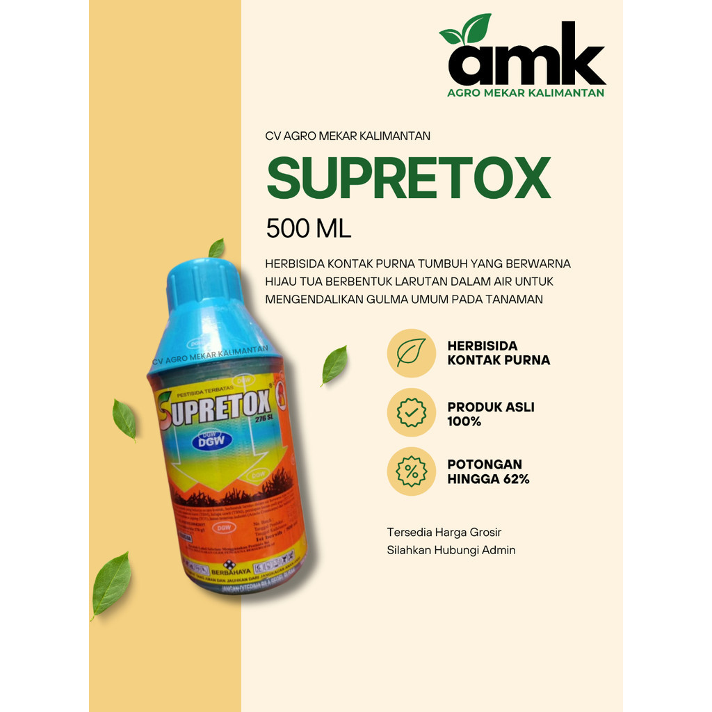 Supretox Racun Rumput Gulma Kebun Sawit 500 mL.