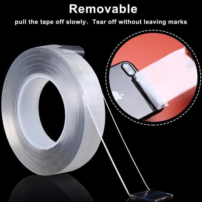 

Taffpack Double Tape Perekat Acrylic Nano Washable Adhesive 2M Allshop