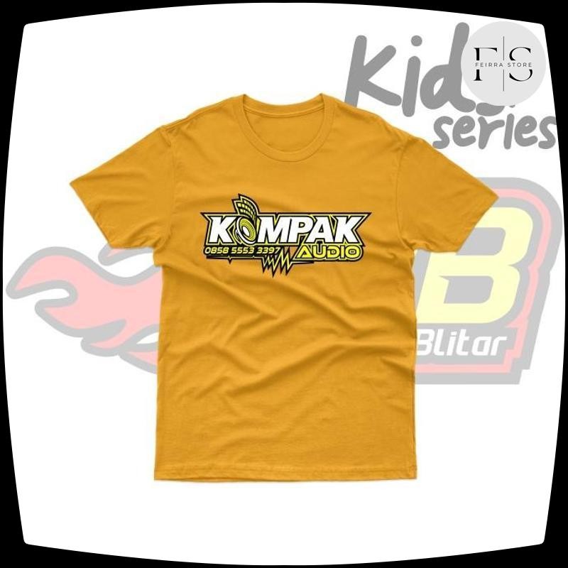 Bisa COD Baju Kaos Anak Distro Kompak Audio Katun Combed Viral Kekinian Terbaru 2025 JI-79