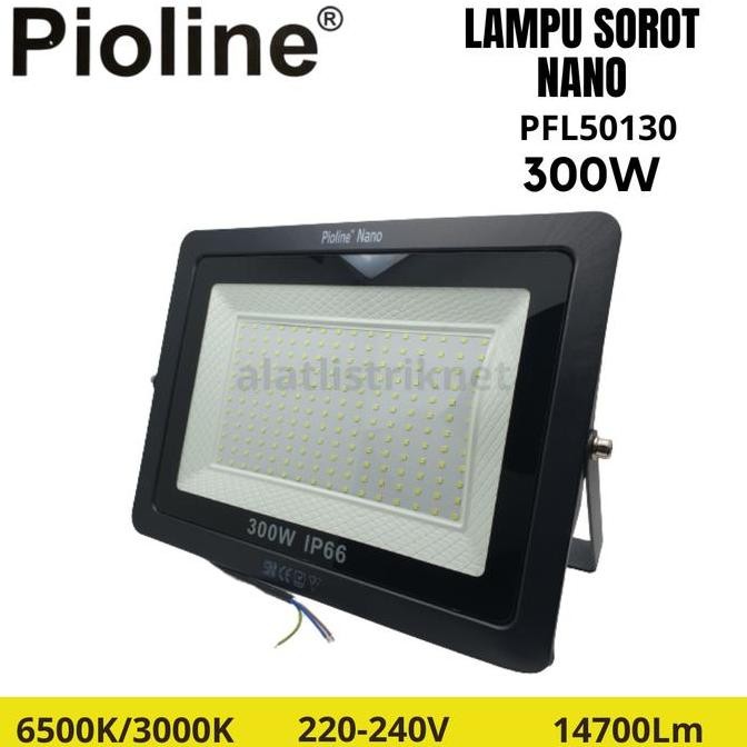 LAMPU SOROT LED FLOOD LIGHT PIOLINE NANO 300W / KAP SOROT 300W/ TEMBAK