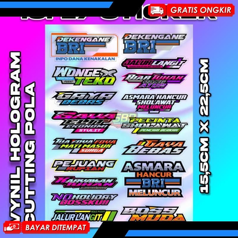 

Desain Baru STIKER VYNIL HOLOGRAM SABILU TAUBAH ANTI AIR | DEKENGAN PUSAT ST ISI 17 STIKER | Viral Kekinian Terbaru 2025 JF-64
