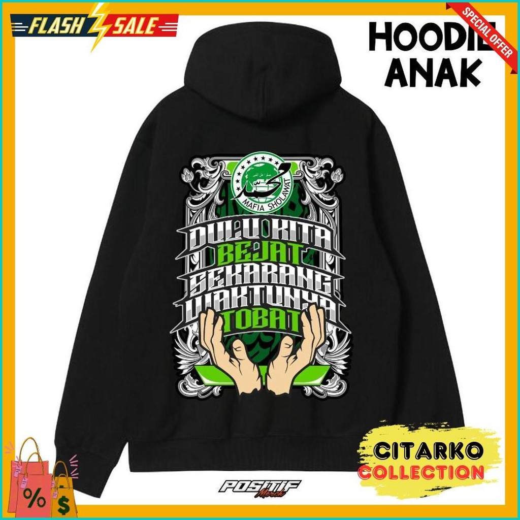 Cod Hoodie Jaket Anak Fleece Mafia Sholawat Tobat Mafis Indonesia