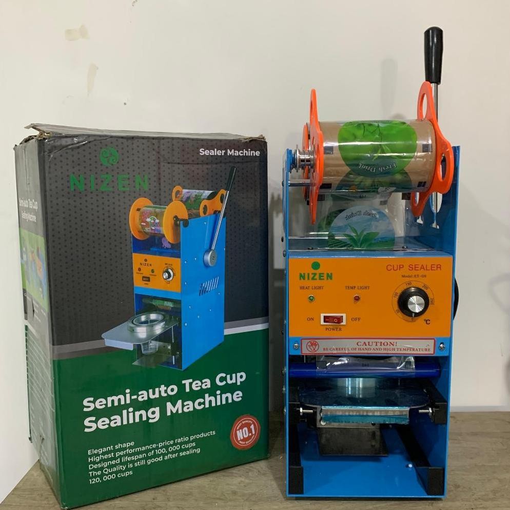 NIZEN Mesin Cup Sealer Mesin Press Gelas Plastik Mesin Segel Gelas Alat Pres Gelas Mesin Pres es teh