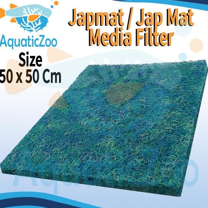 Promo Media Filter Japmat Jap Mat Ori 50 x 50 cm Kolam Koi Aquarium COD