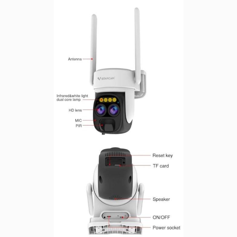 Cctv Outdoor Kamera Cctv 4G Vstarcam Bg67D Solar Panel Zoom Lens Ptz Waterproof Ip66