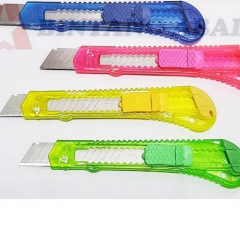 

Sale Pisau Cutter Besar Bening Isi 12 Pcs Sale