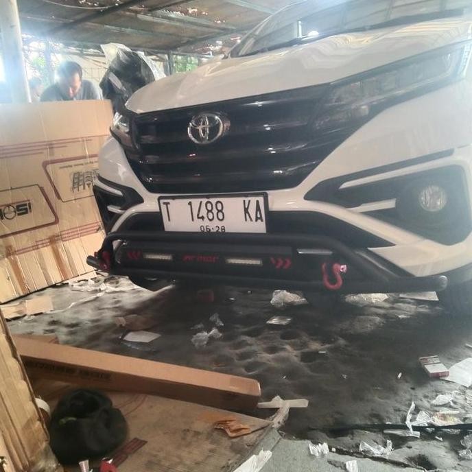 PROMO Tanduk depan mobil All new rush / all new terios 2018 - 2025 model ARMOR merek sunrise RHINO