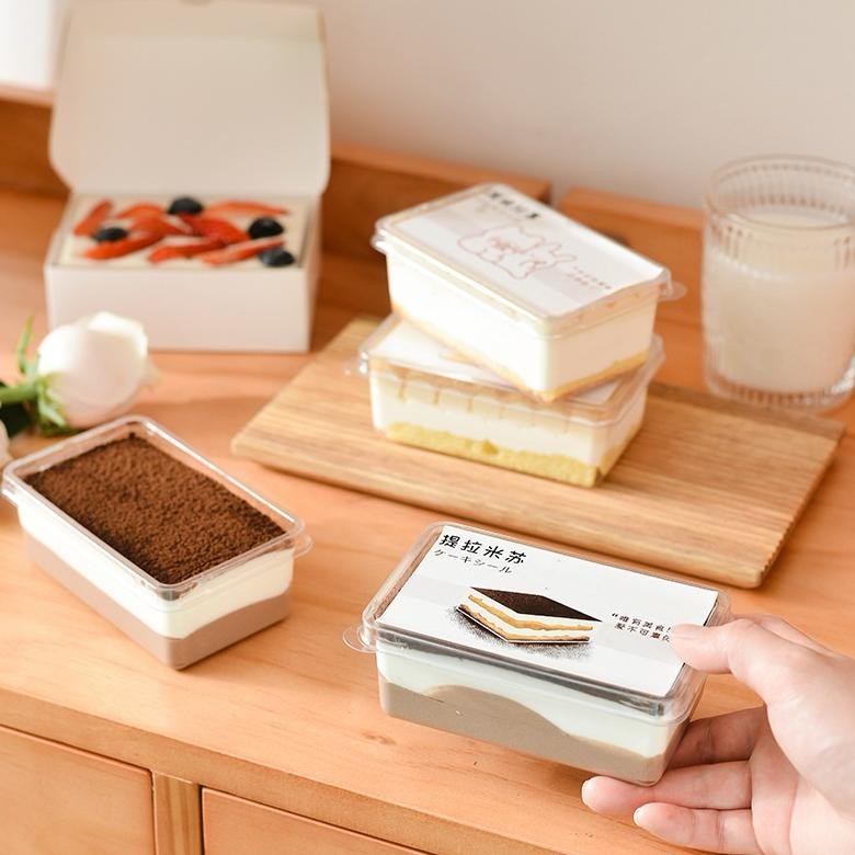 10pcs dessert box 250ML kue box dessert cake kotak kue cake dessert tiramisu cup aSt