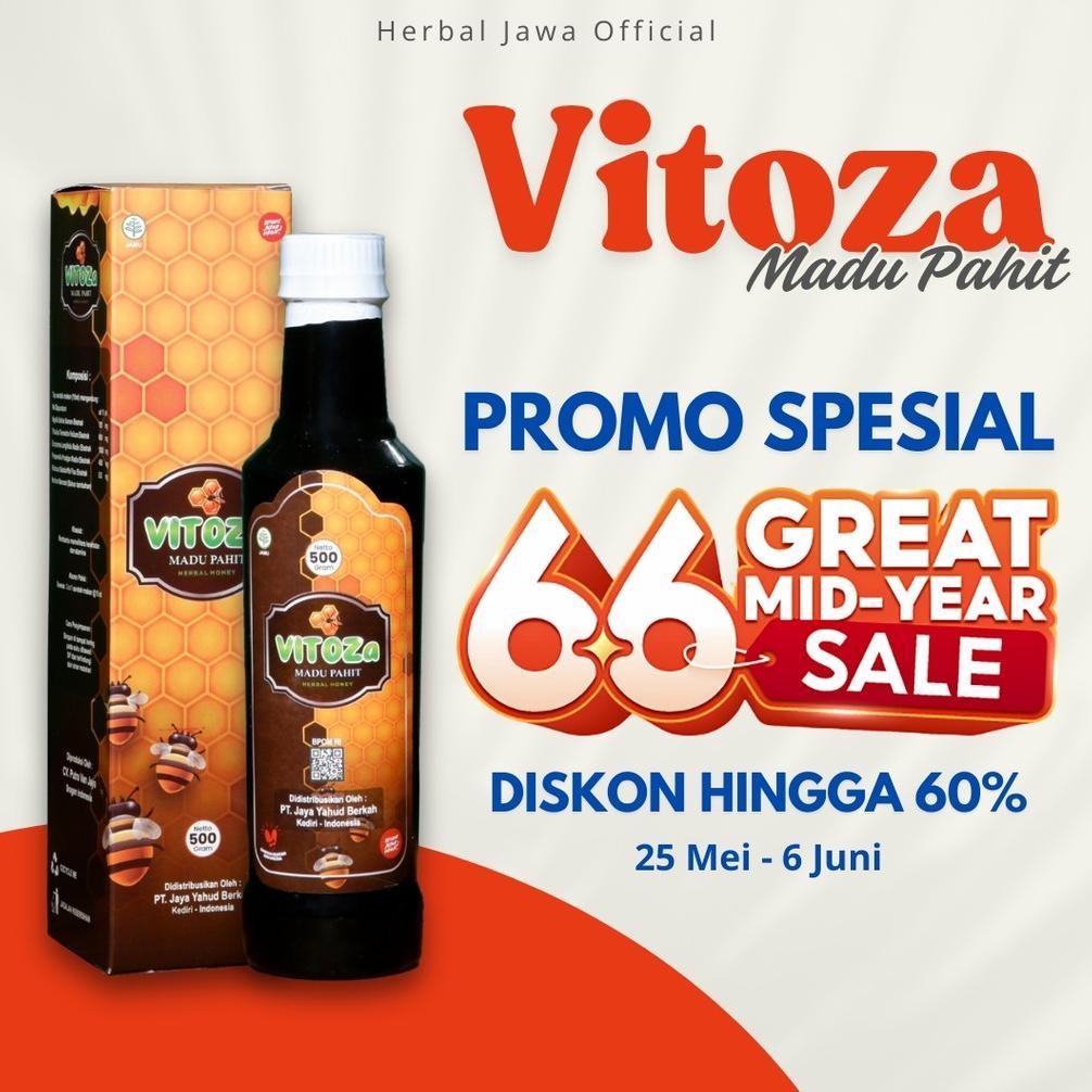 

(Terbaru) VITOZA Madu Pahit Herbal 500gr Obat Asam Urat, Diabetes, Stroke Ringan, Kolesterol, Kebas Kesemutan | BPOM & Halal (Terlaris)