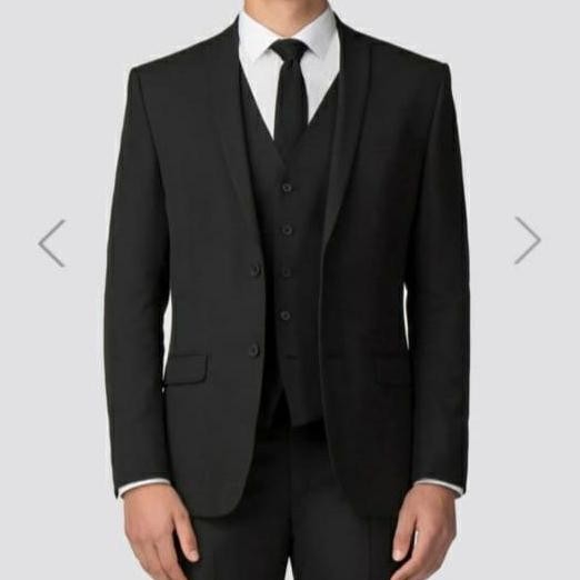 CodeMale Jas blazer pria, jas wisuda, jas nikah, jas kantor hitam LM