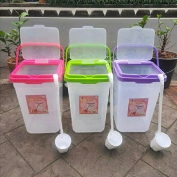 tempat es buah / aquarium es buah ukuran 15Liter - 25 liter + gayung / box es / tempat es kelapa aSt