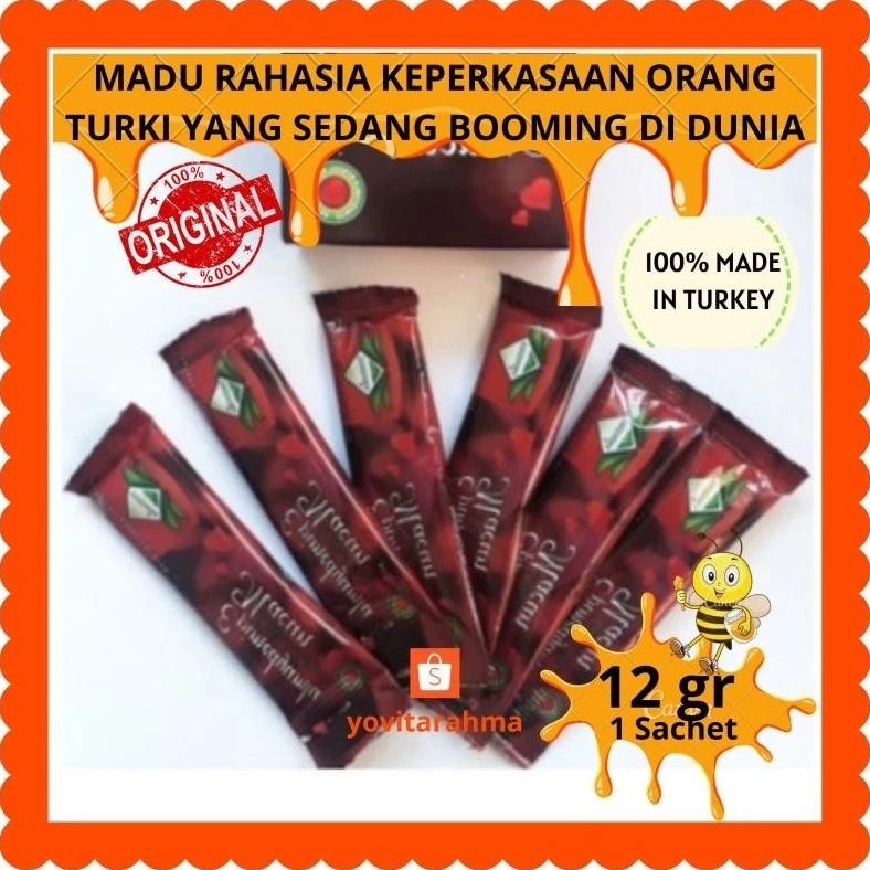 

(Terbaru) Madu kemasan sachet 12gram madu Turki original 100% (Terlaris)