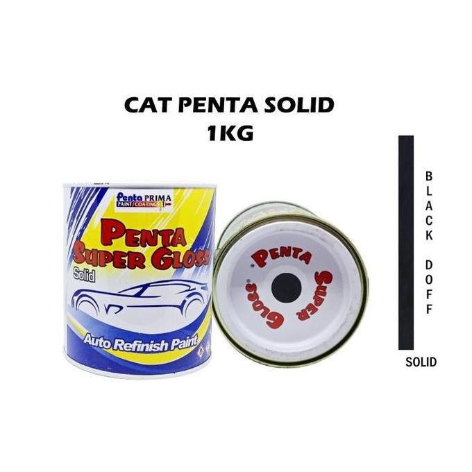 &<&<&<&] CAT PENTA BLACK DOFF 0020M 1 Kg - cat mobil hitam doff - cat penta hitam doff - penta hitam