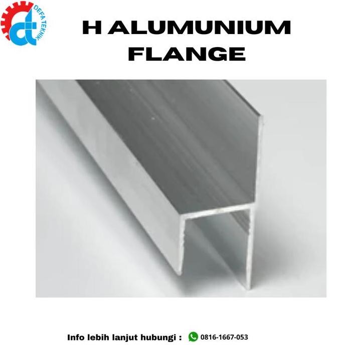 H Alumunium Flanges /Sambungan Ducting Pu/ Ukuran 4 Meter