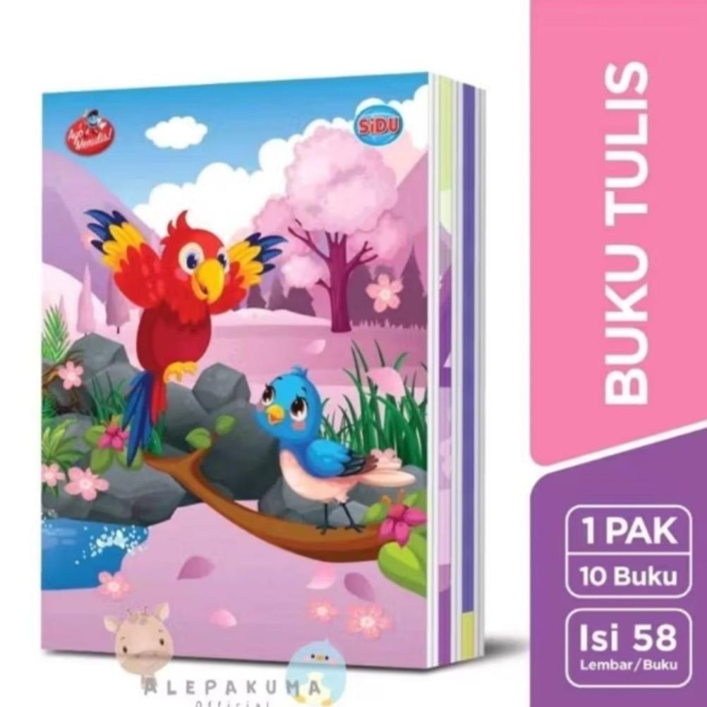 

BUKU TULIS 58 LEMBAR SIDU 10 buku