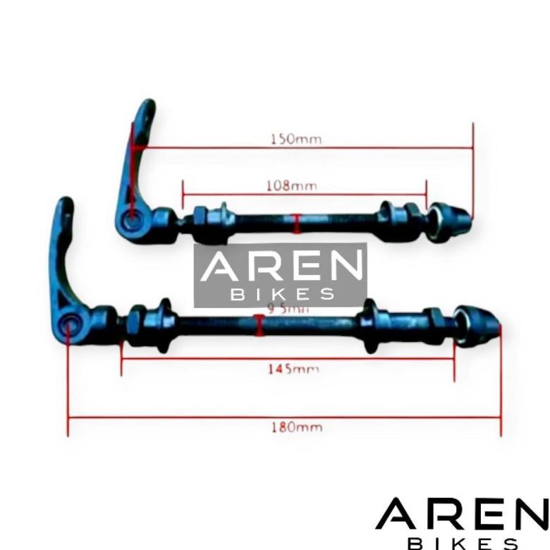 Un04 Ga24 As Roda Qr Quick Release Sepeda Mtb Federal Lipat Seli Minion Balap Road Bike Depan Belaka