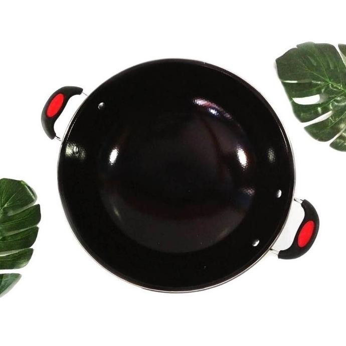 (Terbaru) Wajan Enamel Anti Gores Anti lengket 40 cm (Terlaris)