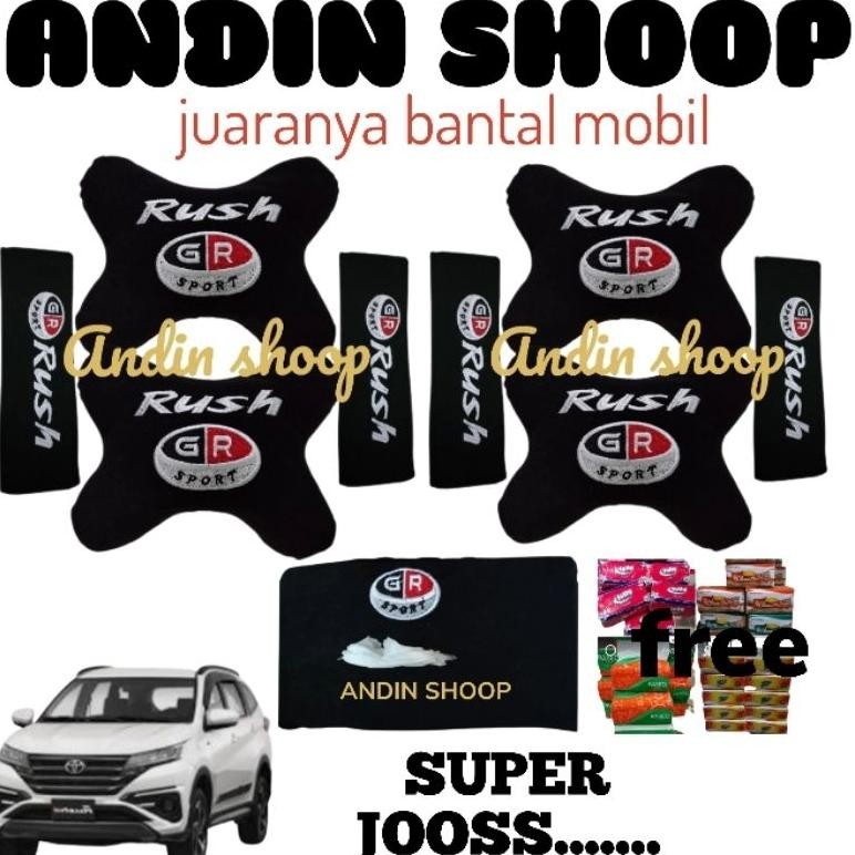 (Terbaru) BANTAL MOBIL TOYOTA RUSH GR SPORT/SANDARAN KEPALA/AKSESORIS (Terlaris)