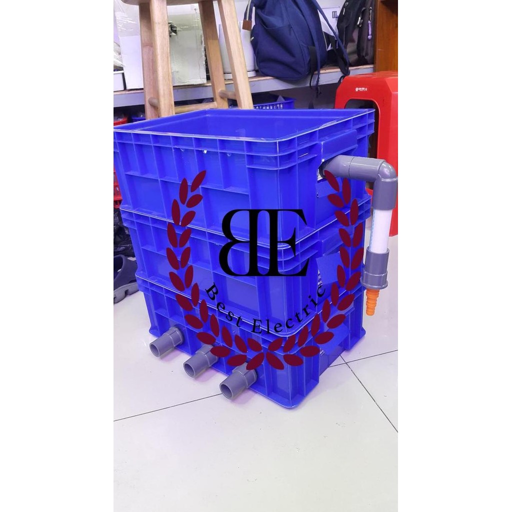 Promo TRICKLE Filter 3 susun / Filter Kolam / Bak Filter susun / Box Filter. COD