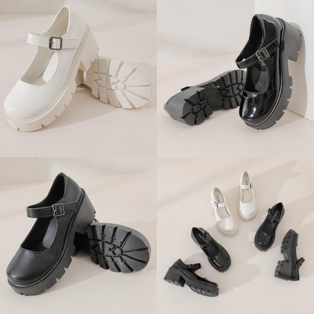 Special Luxus Hyuna Loafers Sepatu Wanita Mary Booth Korean Style Import - Lx005 Pl30