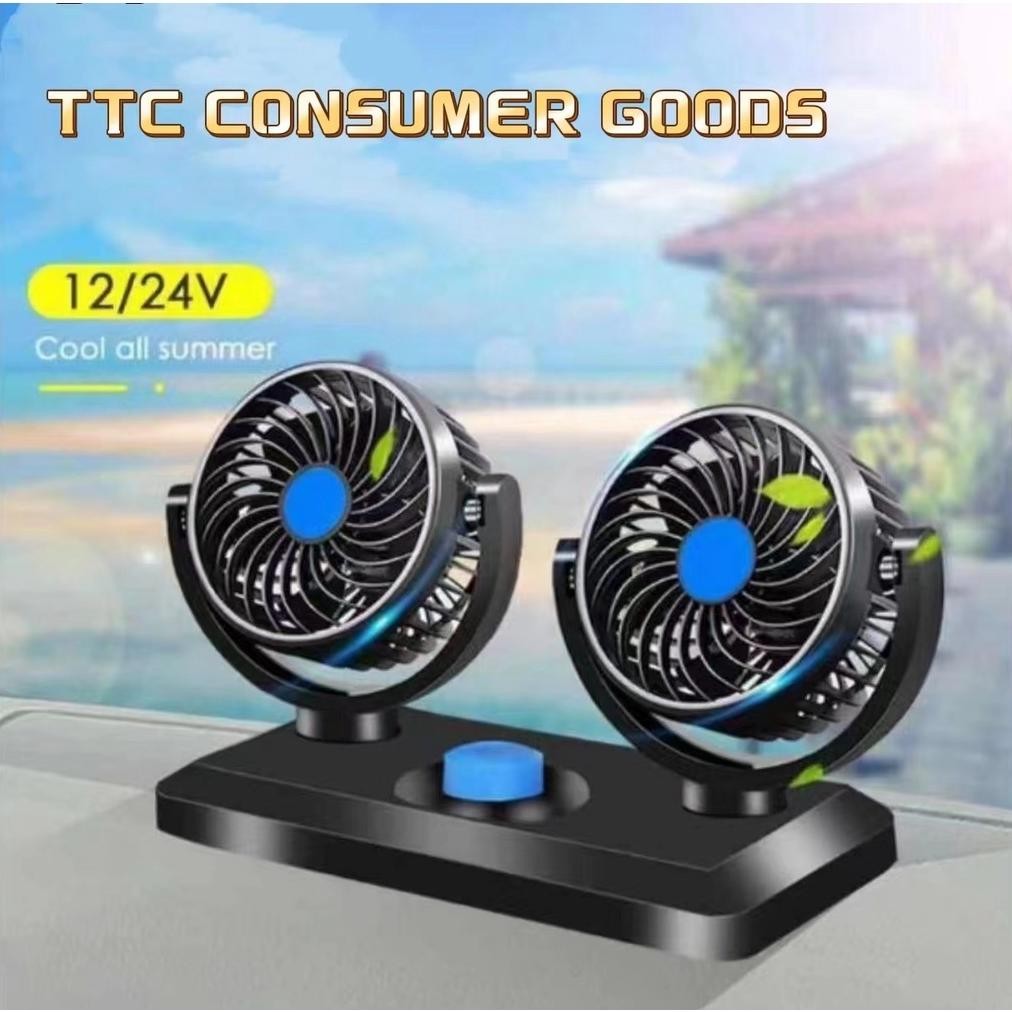 Diskon Kipas Usb Mobil Kipas Mobil 12V Pendingin Mobil Angin Kencang 24V Kipas Angin Listrik Usb Rum