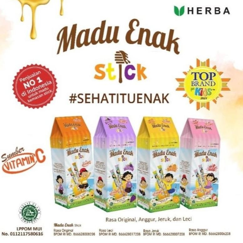 

(Terbaru) Madu Enak Stick Madu Anak Anak Isi 20 stick (Terlaris)