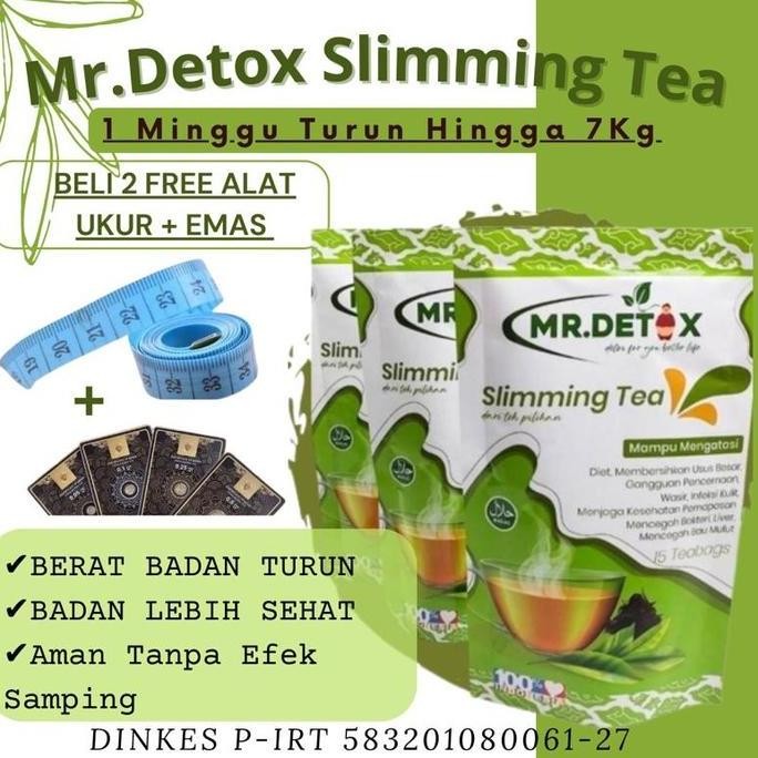 Mr Detox Sliming Tea / Teh Pelangsing Alami / Teh Detox / Tea Pelangsing Alami / Teh Herbal / Teh Un