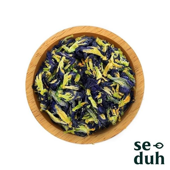 

welcome to tahuan jaya Teh bunga Telang / Teh herbal biru / blue pea flower tisane herbal tea 100 gram