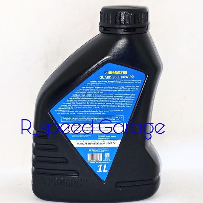 Ready OLI MOBIL LUPROMAX GUARD 5000 SAE 80W 90 TRANSMISI MANUAL & FINAL DRIVE GARDAN 1 LITER