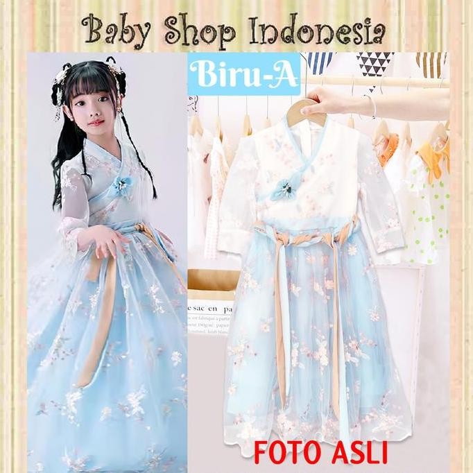 Dress Anak Perempuan Import Murah Cheongsam Anak Import Hanfu Oriental