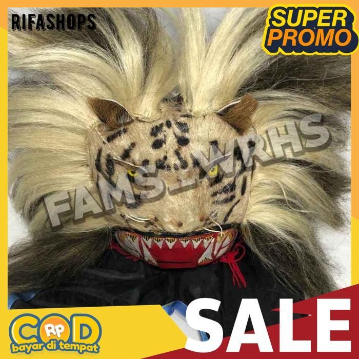 [Cod] Fams Wrhs Topeng Macan Reog Ponorogo Terbaik Variasi Macan Putih Jaranan