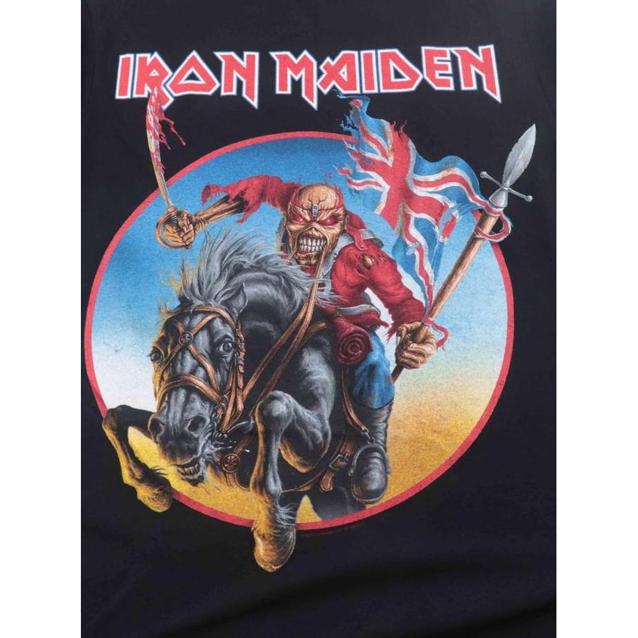ready  Kaos Baju Shirt Pria Metal Musik Band Original IRON MAIDEN Euro Tour